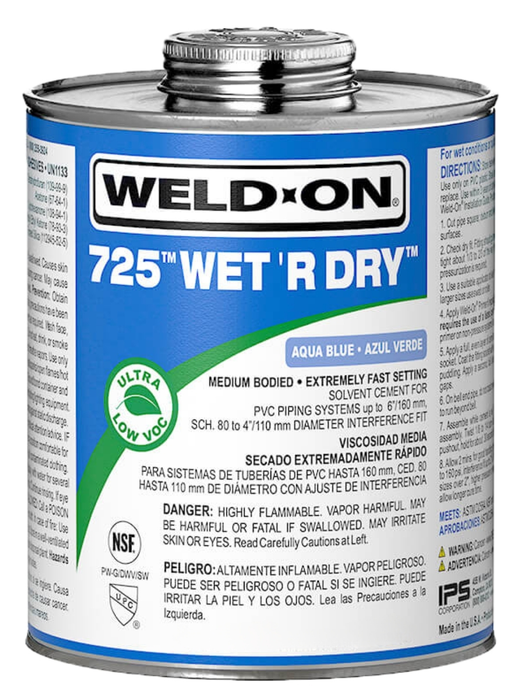 PVC Cement 725 Wet 'R Dry